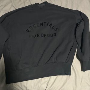 Essentials fear of God jet black crewneck